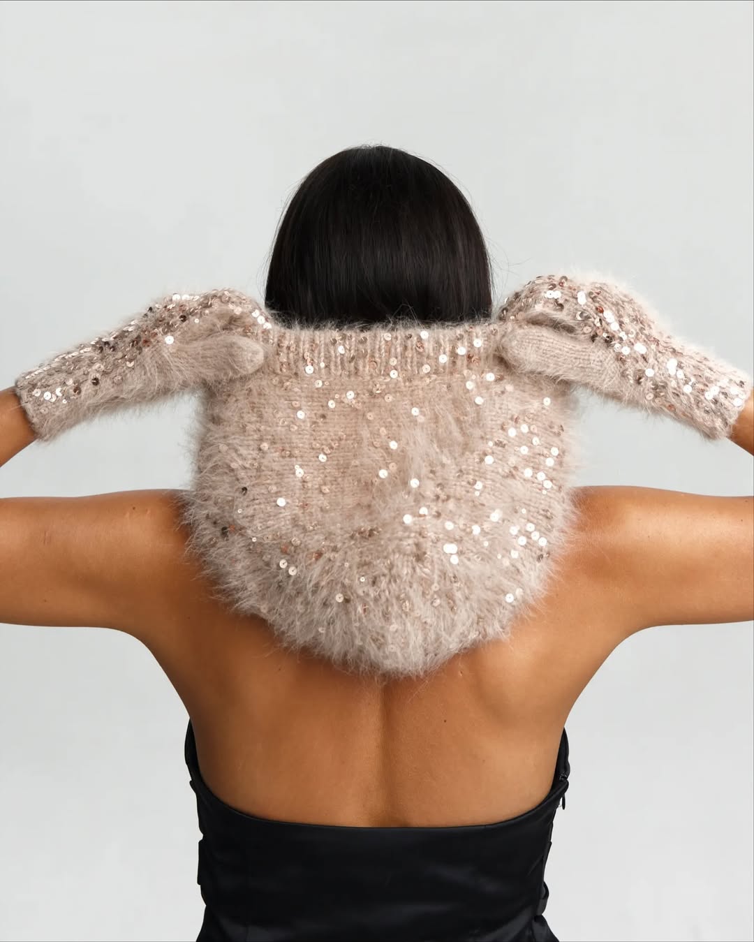 Gorro Glitter + guantes