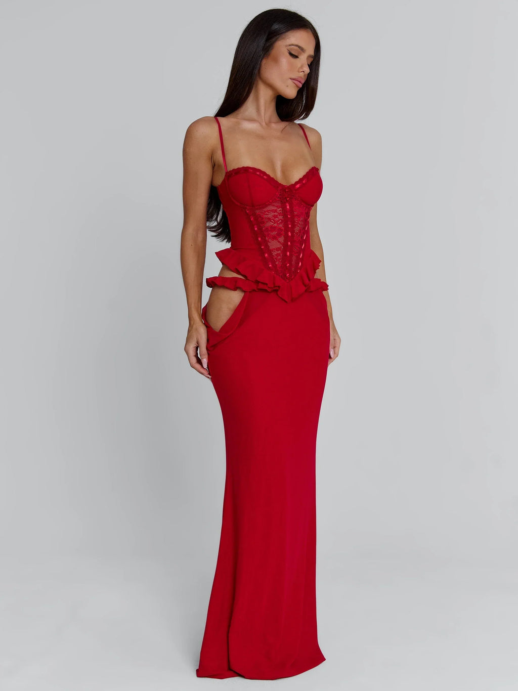 BECK MAXI DRESS RED