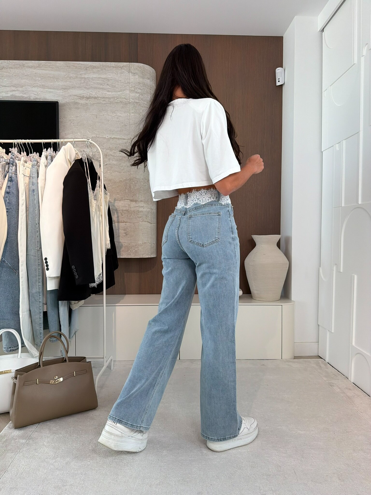 PANTALÓN MAINE JEANS CON ENCAJE