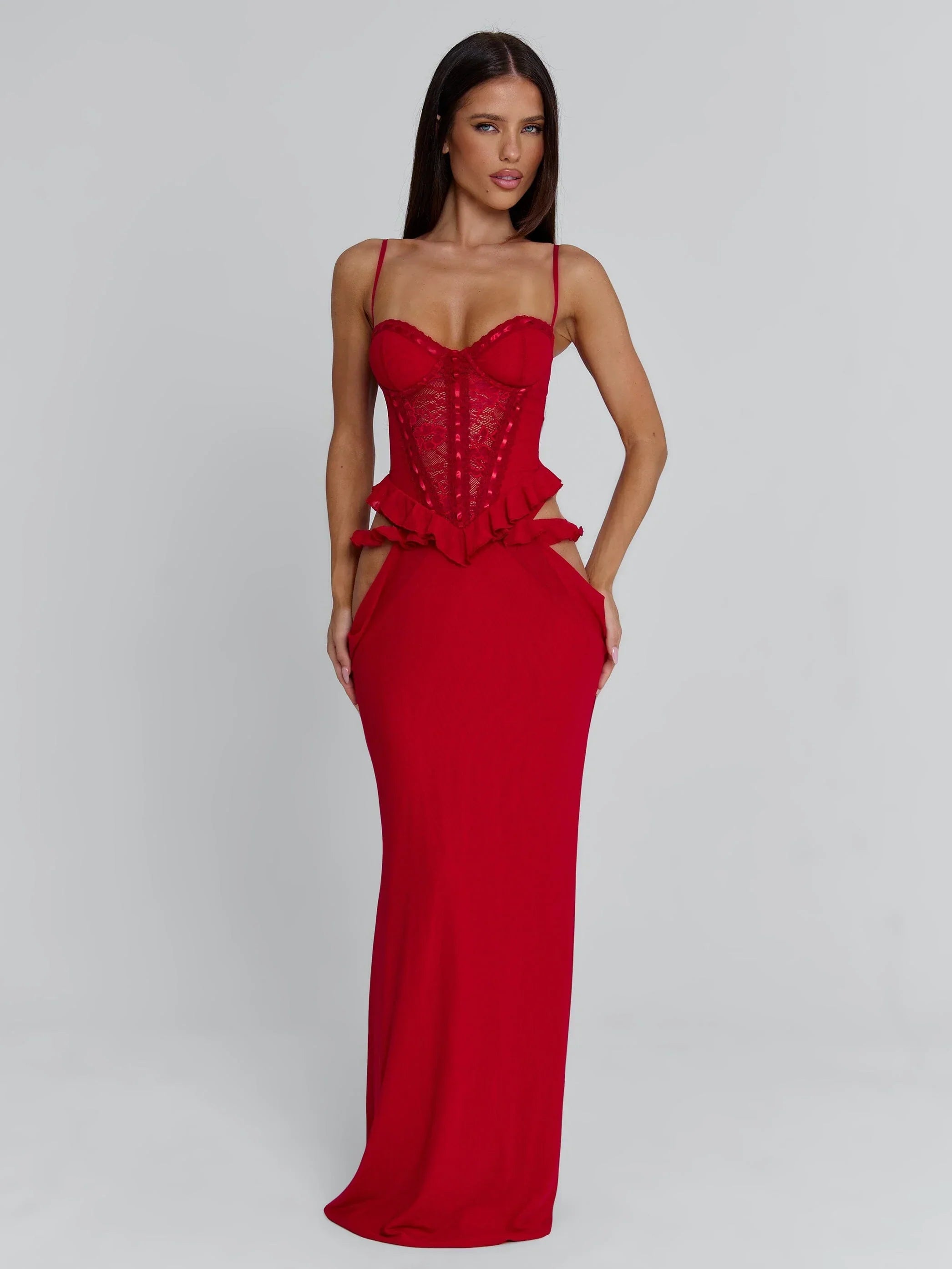 BECK MAXI DRESS RED