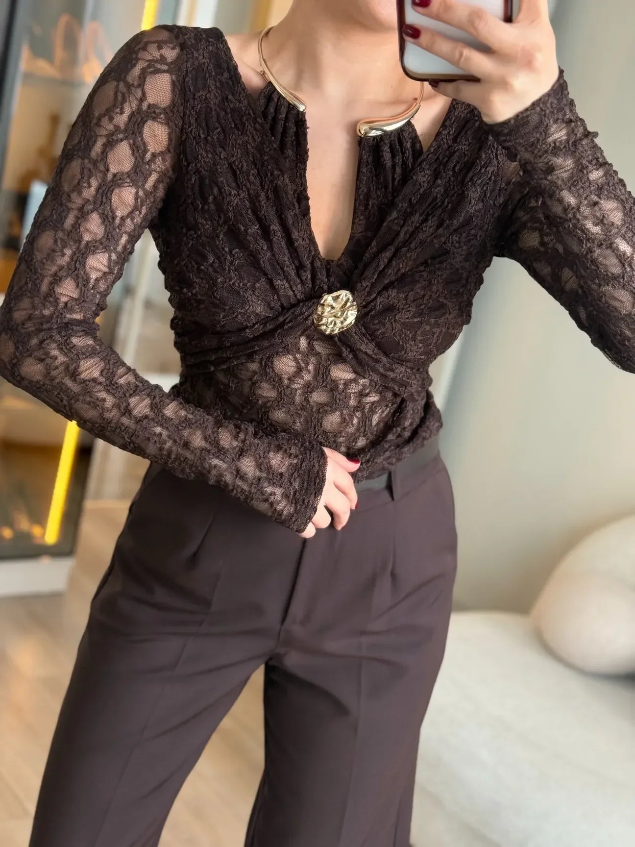 Blusa encaje