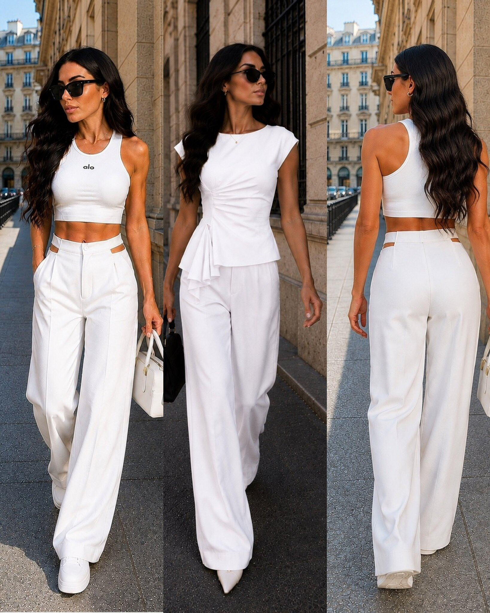 PANTALONES FLORRET BLANCOS