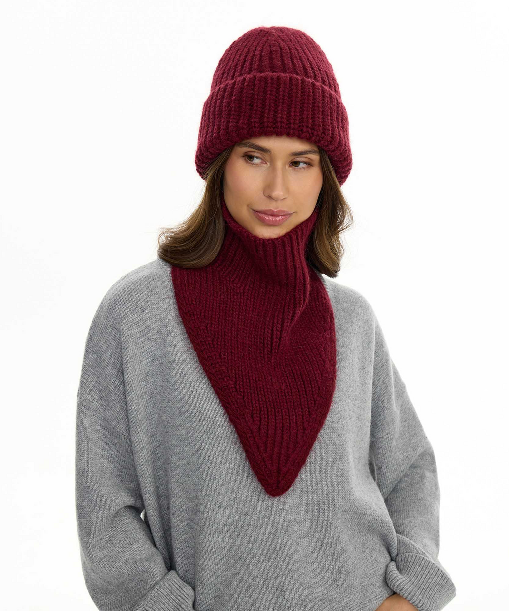 Gorro de Punto + Cuello Bandana | Set Invierno Unisex