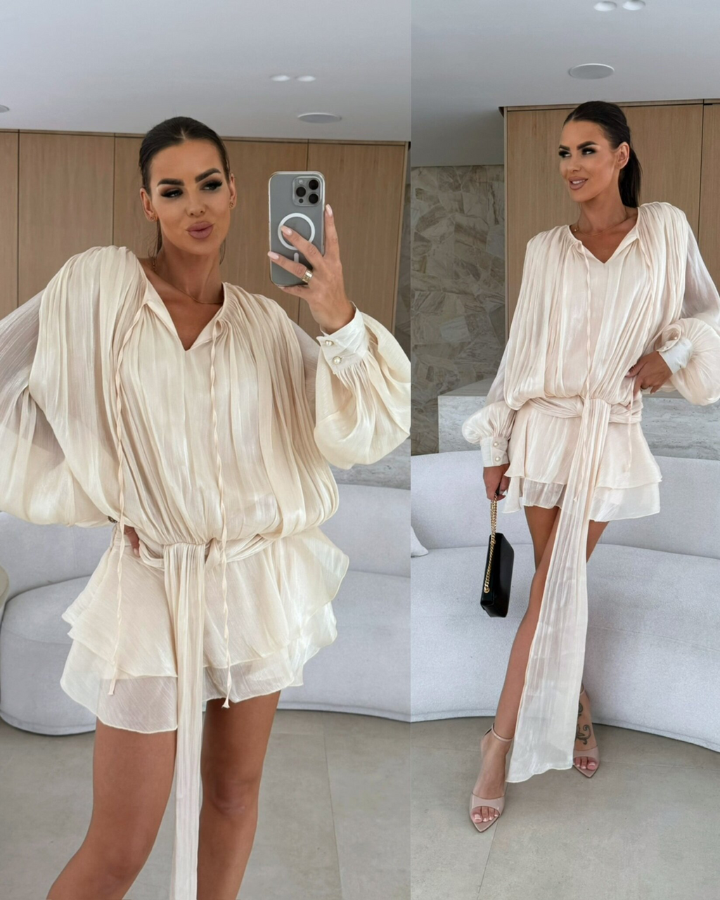 VESTIDO HEVROLETTA MINI CON SHORTS