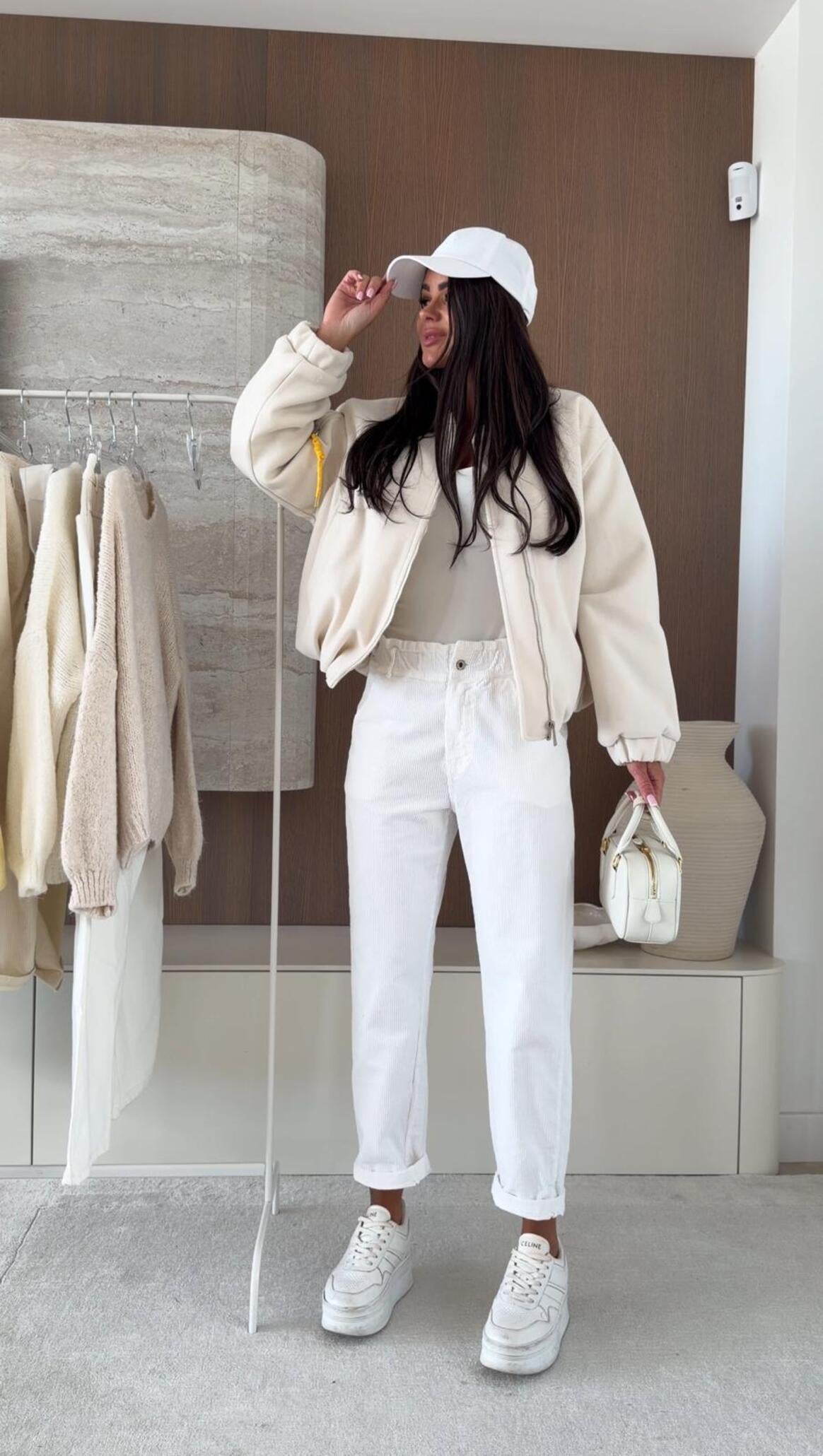 Pantalon Pana Luvie blanca