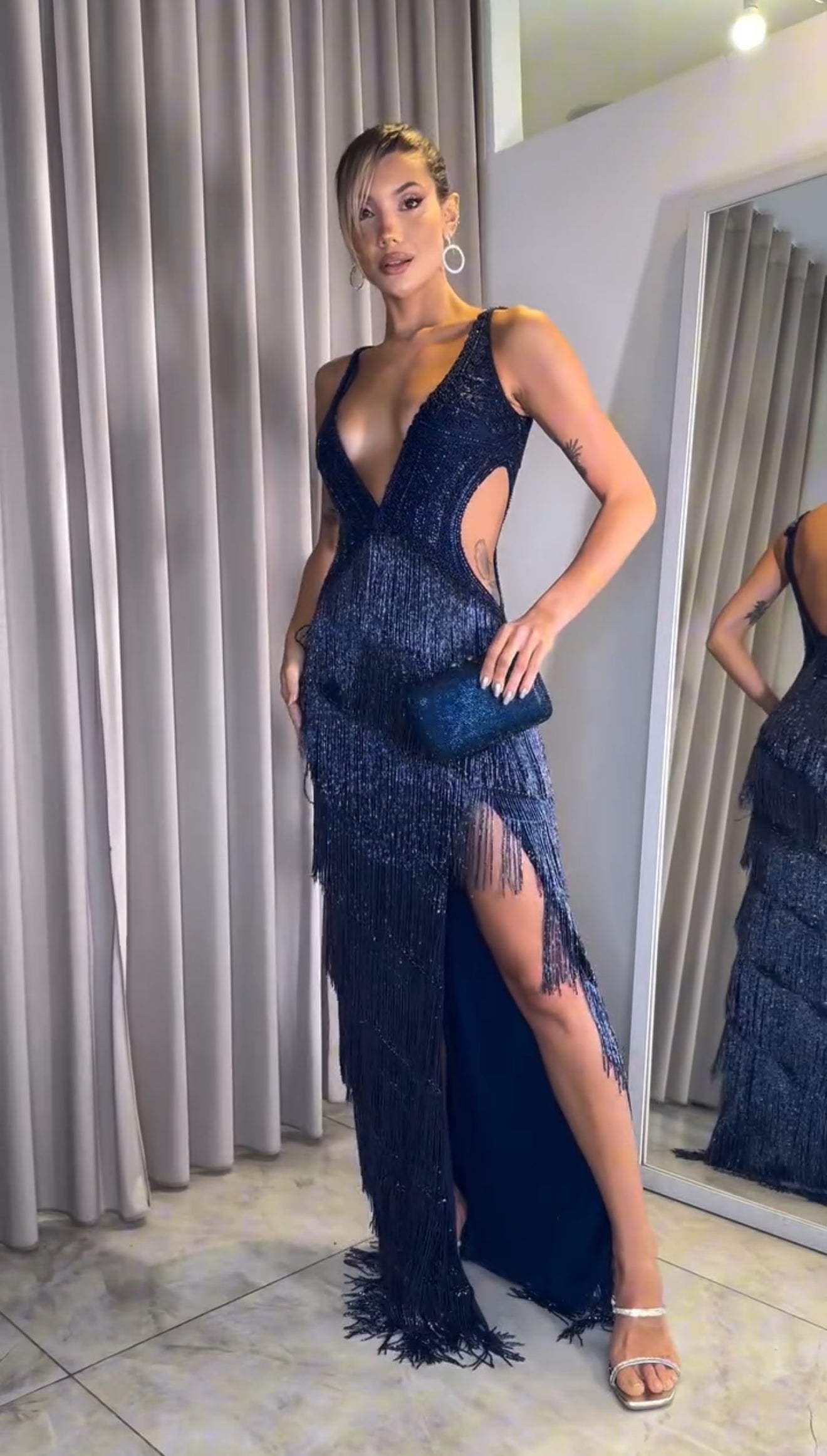 vestido largo namy