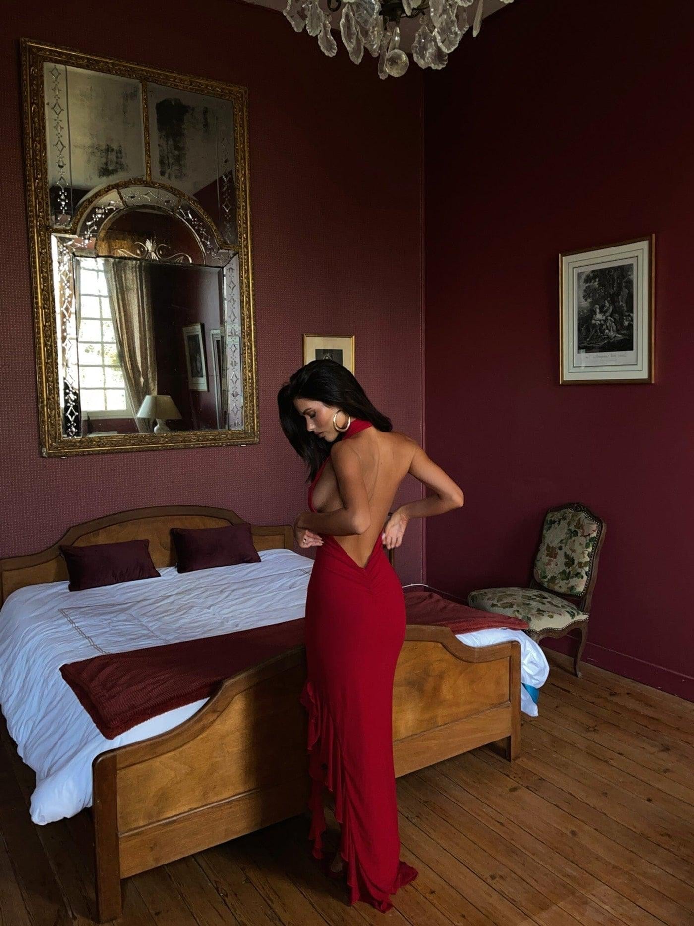 vestido largo amore