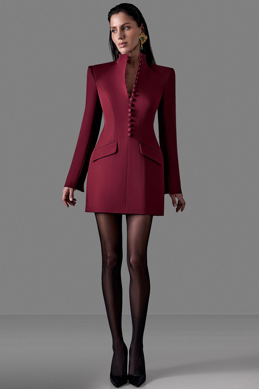 vestido con escote ruby