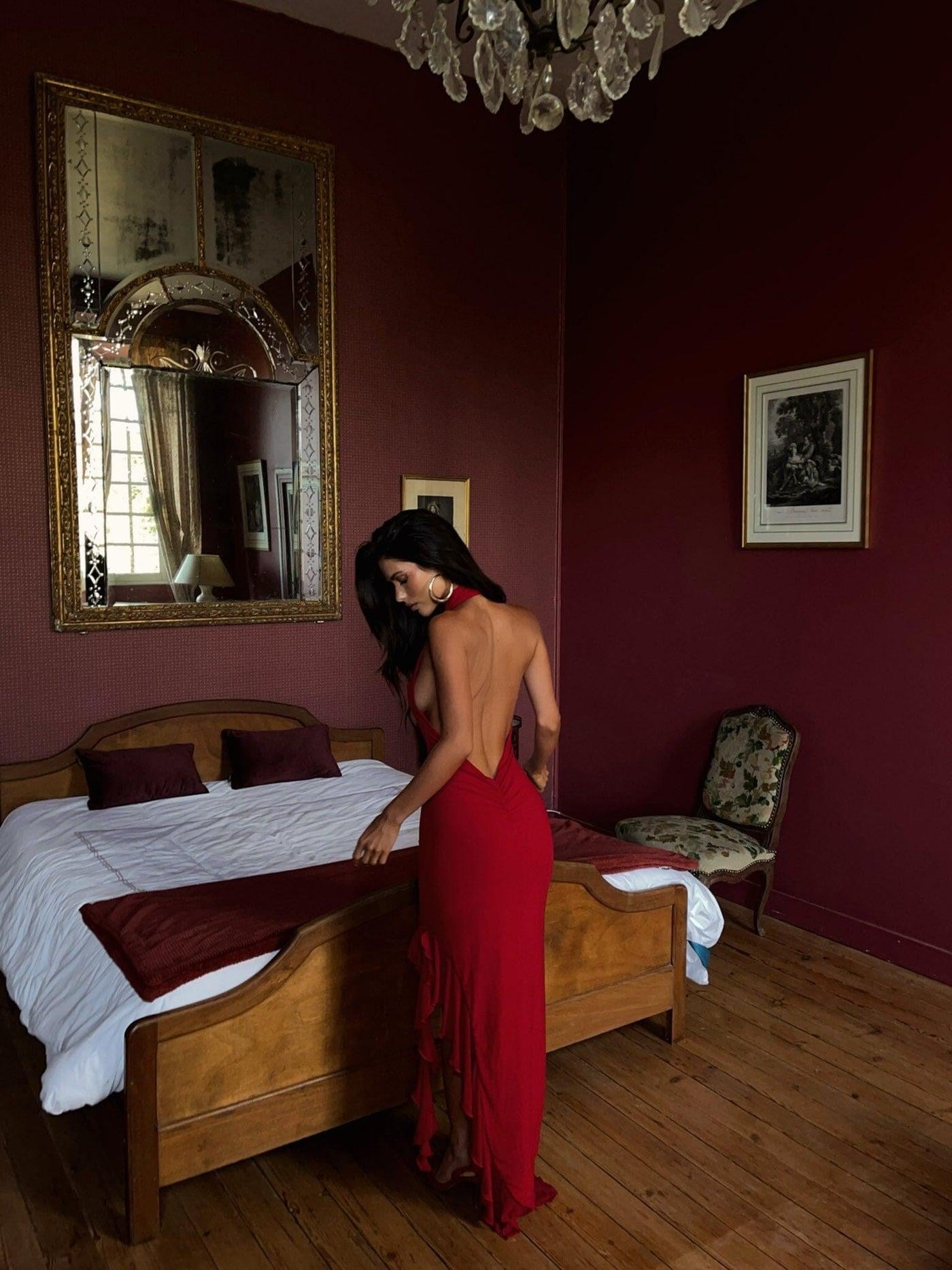 vestido largo amore
