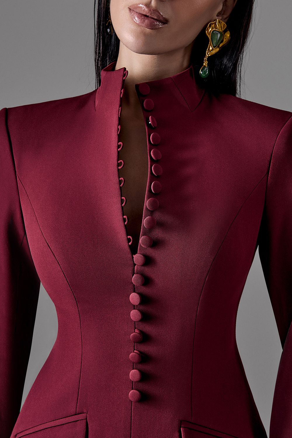 vestido con escote ruby