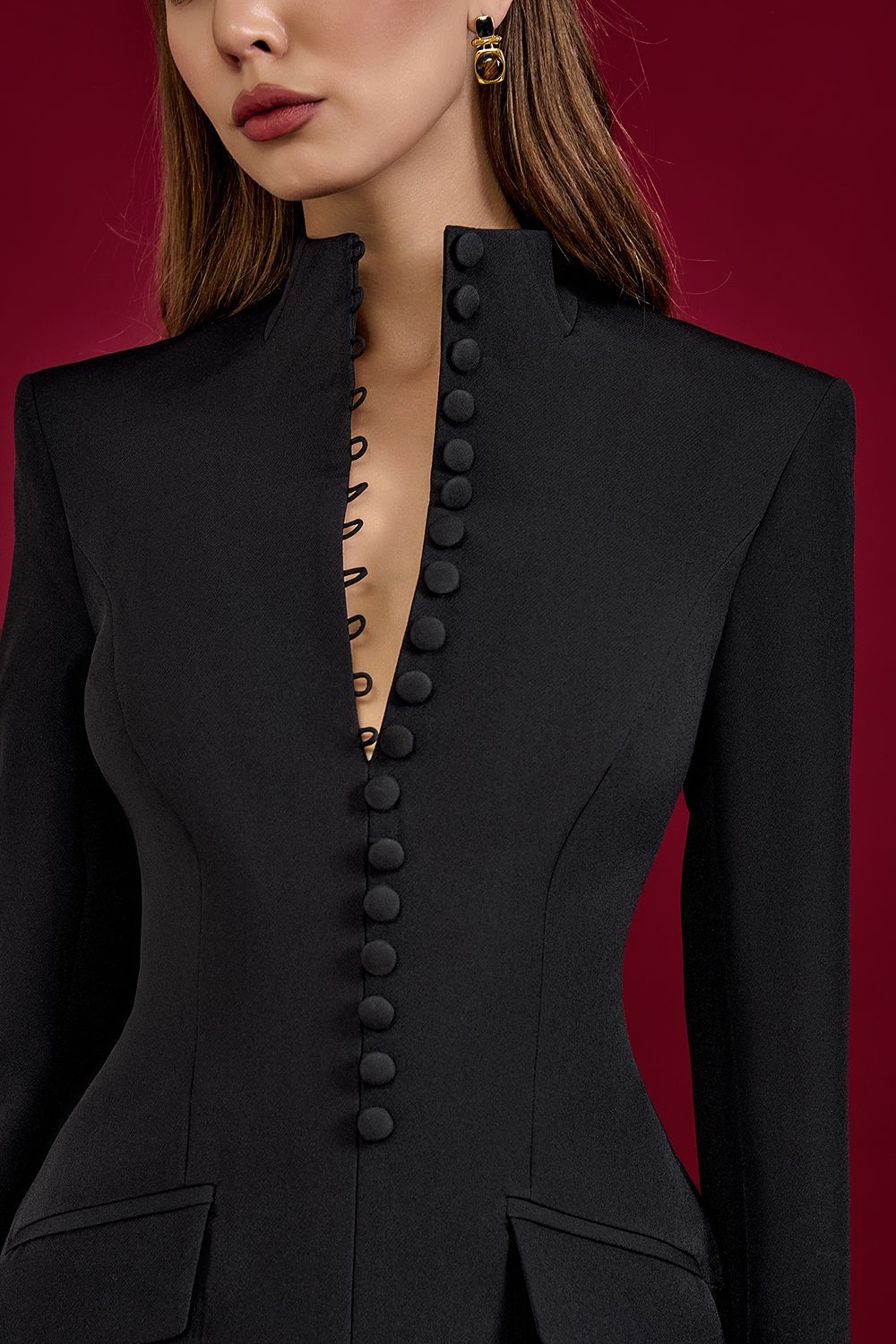 vestido con escote ruby