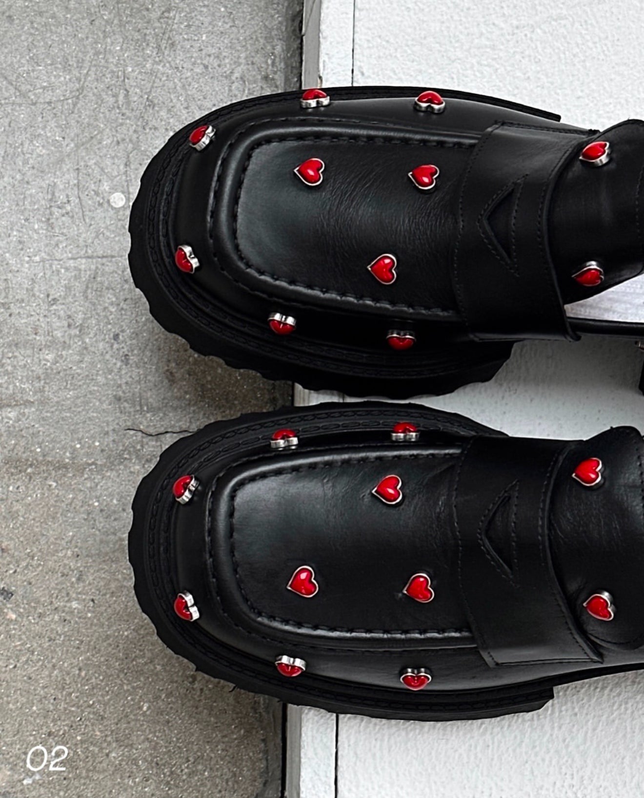 Mocasines hearts