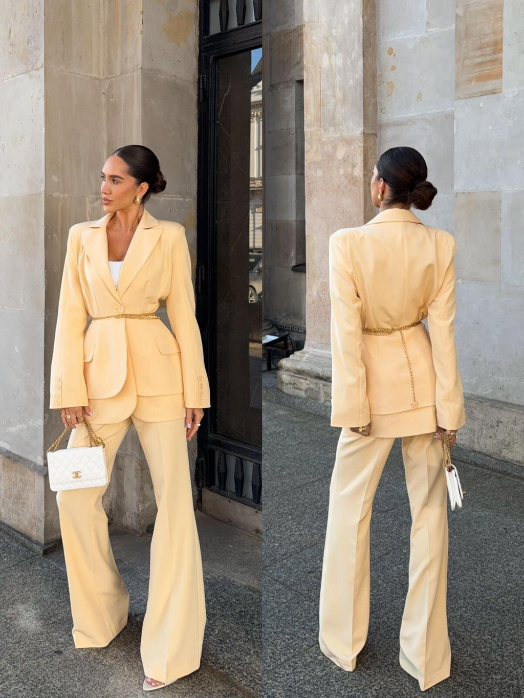 PANTALONES AMARILLO MANTEQUILLA DE NICOLETTA