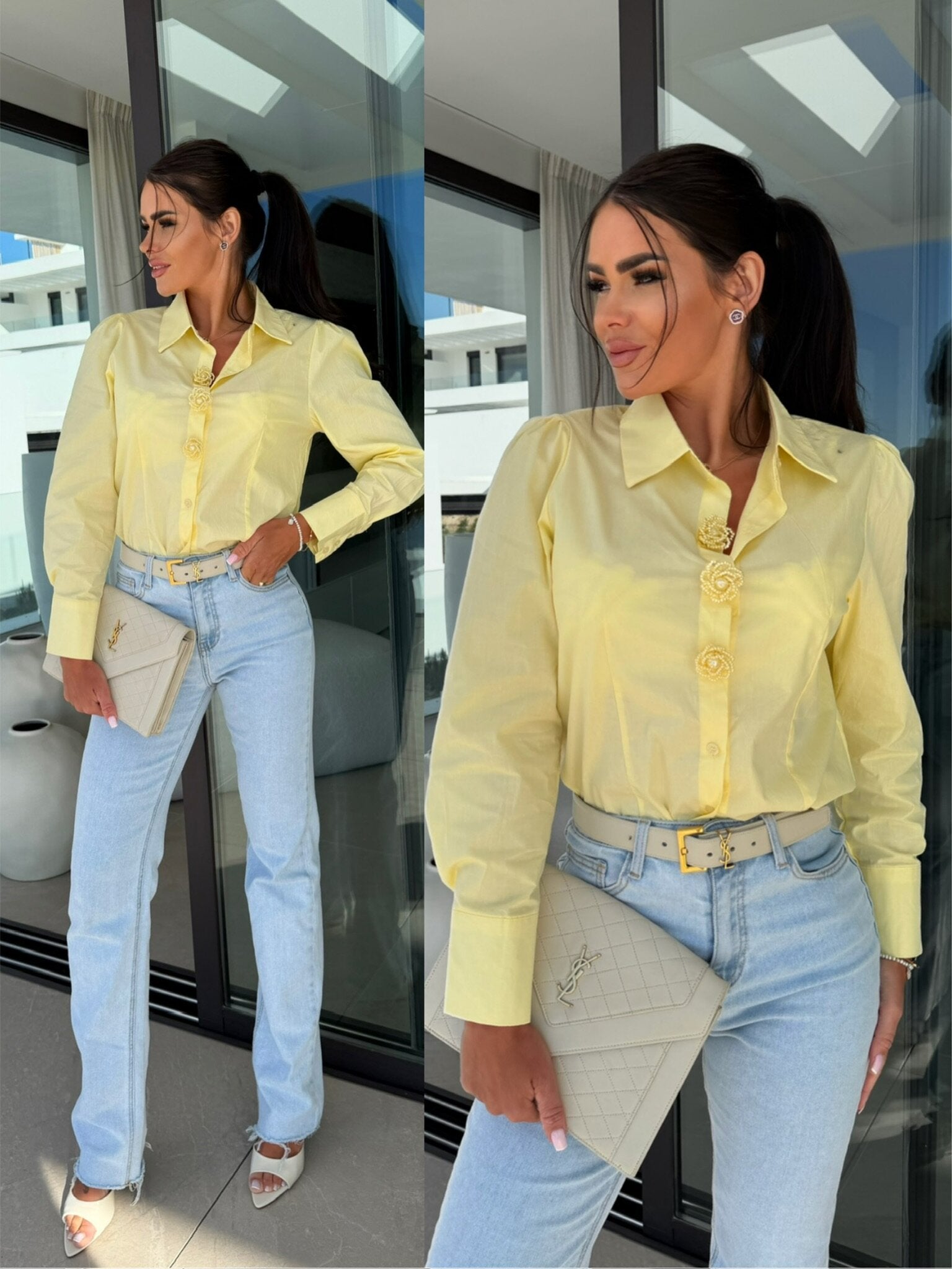 Camisa Meliora amarilla