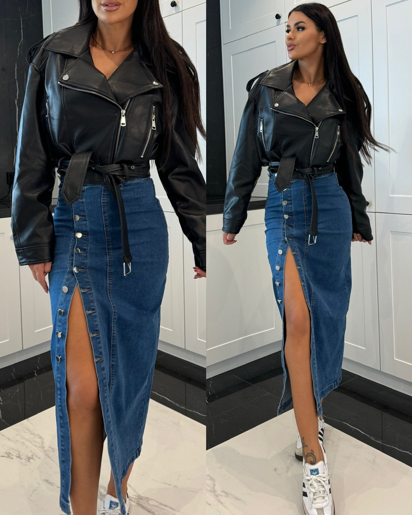 Falda Mackey jeans azul