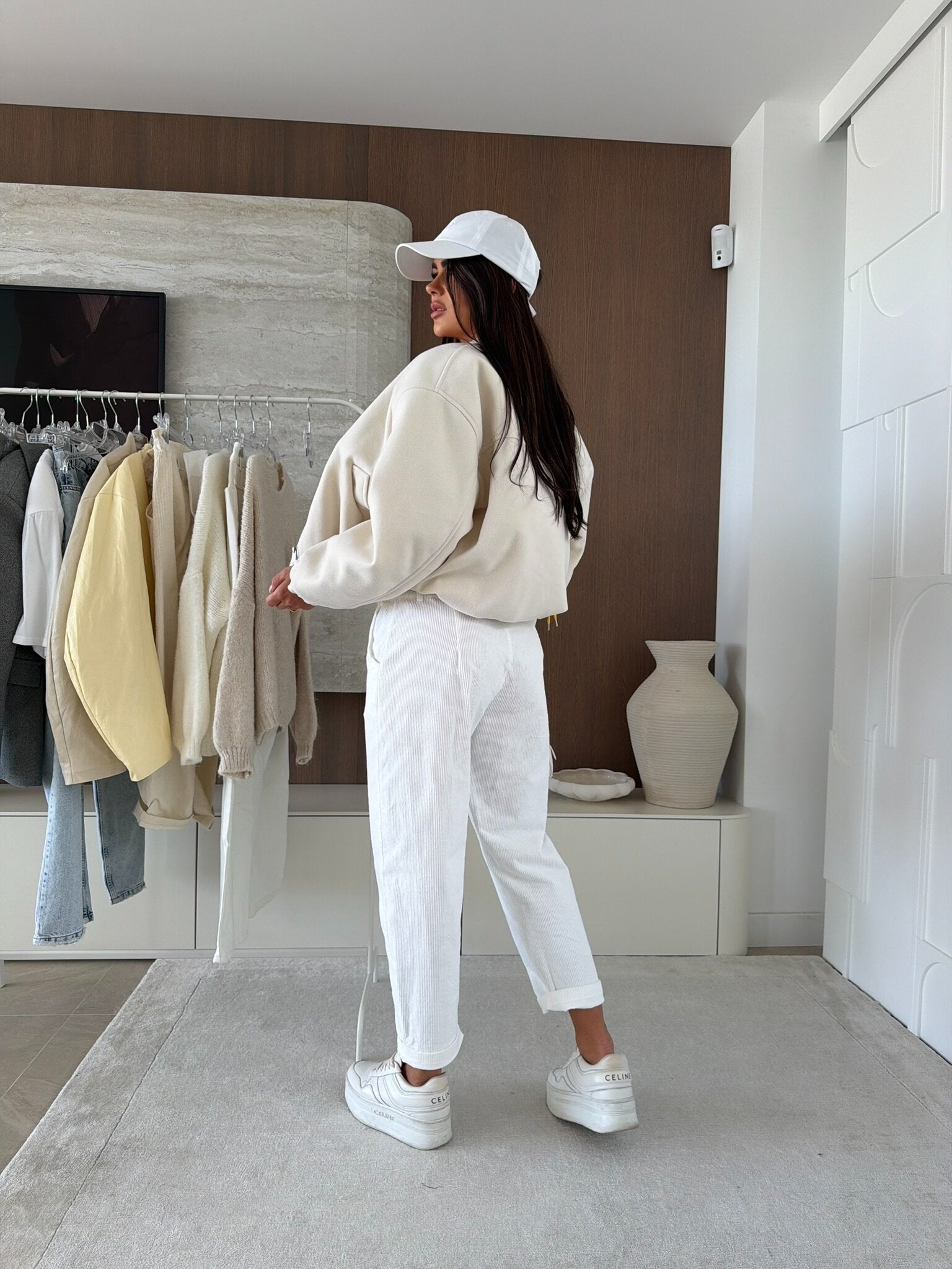 Pantalon Pana Luvie blanca